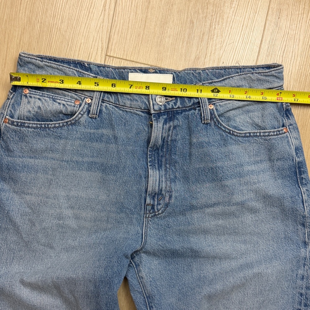MOTHER The Dodger Skimp High Waist Cuffed Hem Wide Leg Jeans, SIZE 29 - Picture 7 of 13